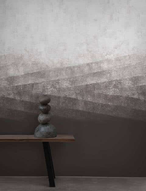 Brown & Cream Abstract Minimalist Stripe Wallpaper hero image