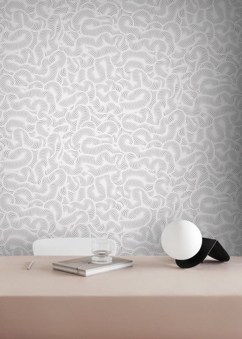Black Contemporary Danish Design Wallpaper hero image