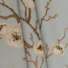 blue chinoiserie curtain fabric pattern image