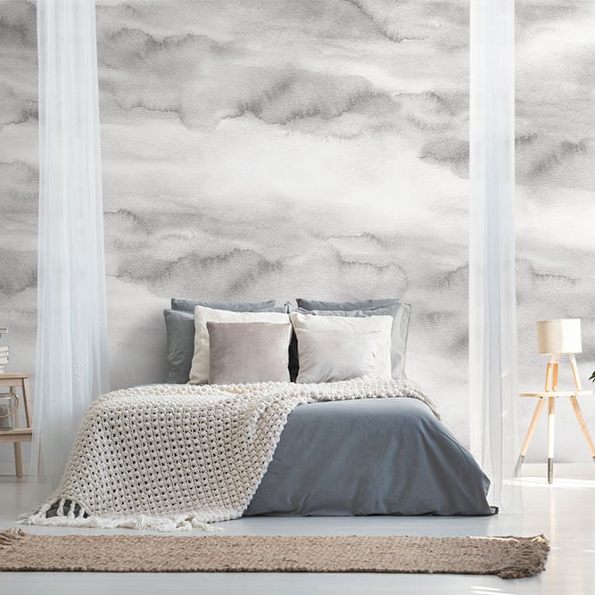 Grey Calm Wallpaper Mural hero image