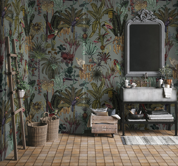 How to choose bathroom wallpaper – types, pros and cons, design ideas