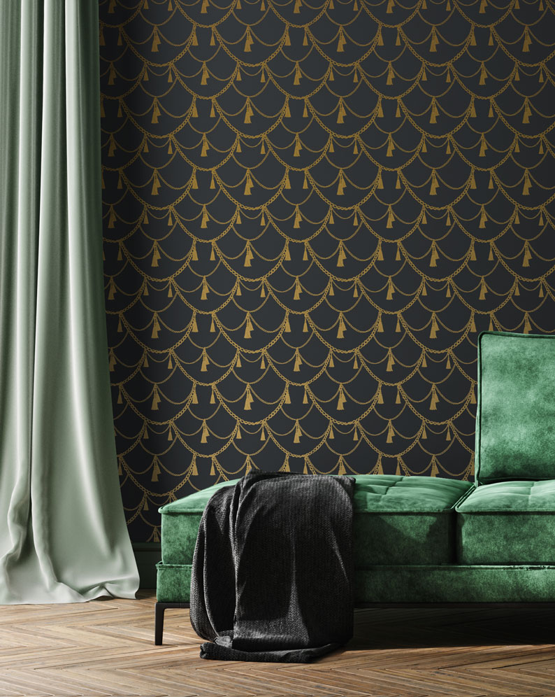 Gold-Romantic-Pattern-Wallpaper-Mural