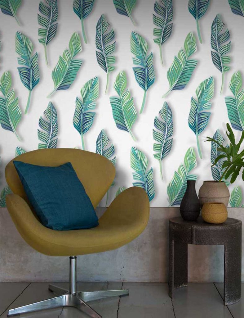 Tropical interiors | 9 ways to catch jungle fever - Feathr™ Wallpapers
