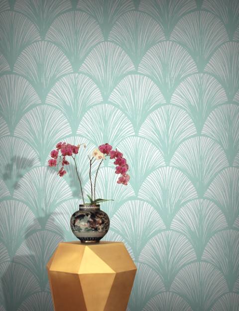 Orchid Scales Luxury Designer Wallpaper