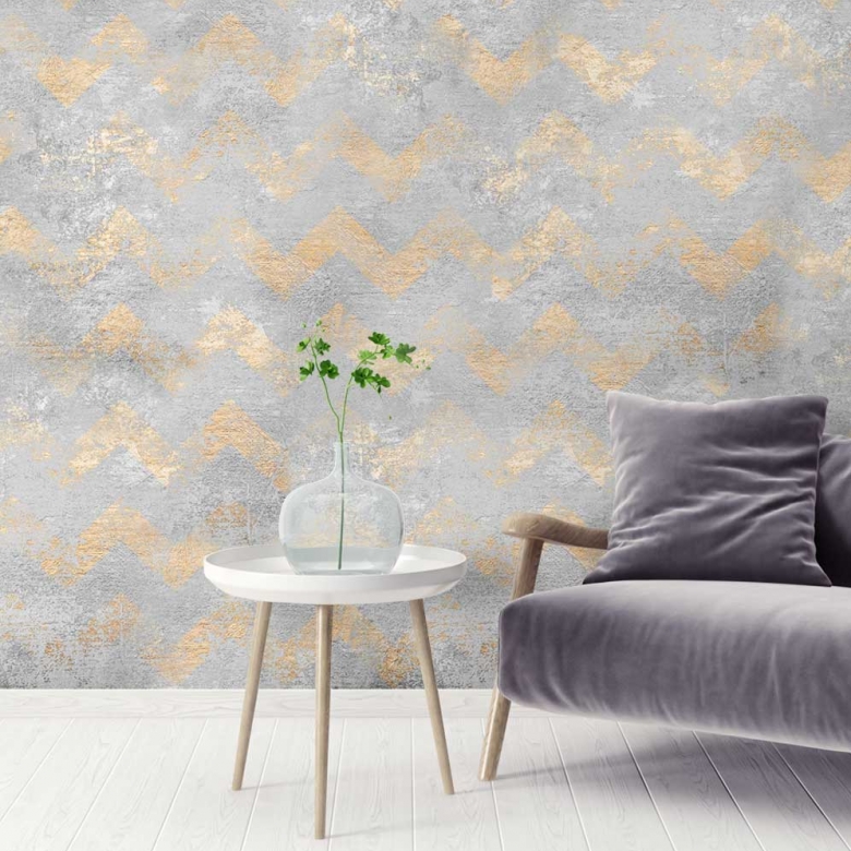 gold grey wallpaper for walls