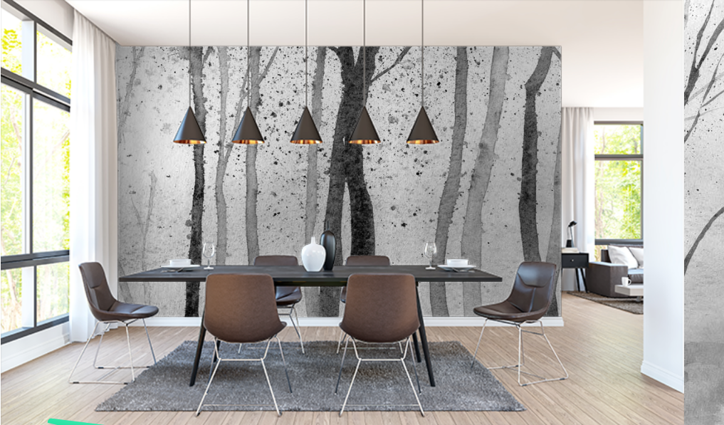Zephyr – Monochrome by La Feature Wall Murals kitchen wallpaper ideas