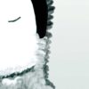Blue & White Kids Penguin Ombre Wall Mural pattern image