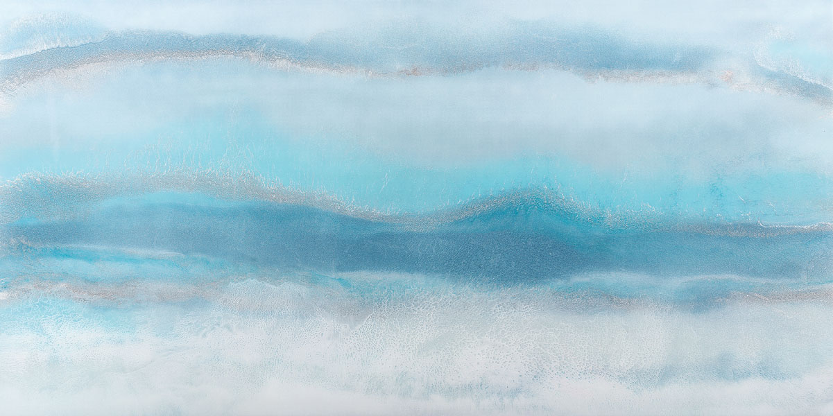 Blue Contemporary Sea Wallpaper Mural