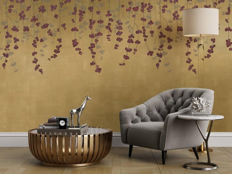 Gold Wallpaper 20 Glam Ideas For The Luxury Look Feathr - Gold Wall Living Room Ideas Gold Wallpaper 20 Glam Ideas For The Luxury Look Feathr - Gold Wall Living Room Ideas