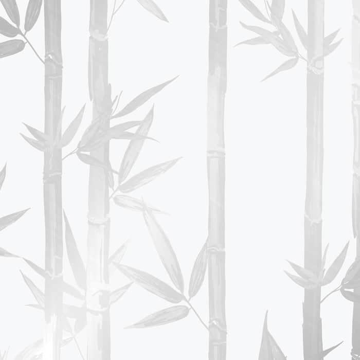 White & silver metallic bamboo wallpaper Feathr™ Wallpapers