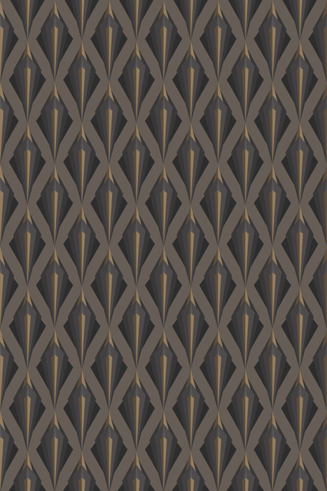 brown & black art deco geometric wallpaper hero image