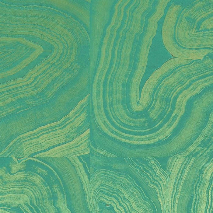 Green & gold metallic geode wallpaper - Feathr™ Wallpapers